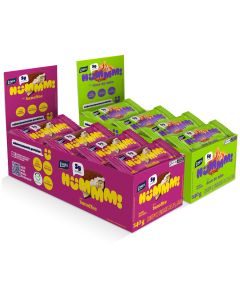 Kit 2 Displays Hummm! Snack Proteico Sabor Doce de Leite e Banoffee - Caixa com 12 unidades