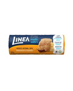 Biscoito Integral Linea Sabor Banana e Canela de 100g