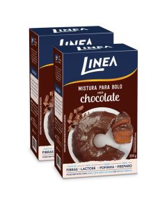 Kit 2 Misturas Para Bolo Linea Sabor Chocolate de 300g