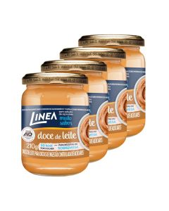 Kit 4 Doces de Leite Linea Sabor Tradicional de 210g