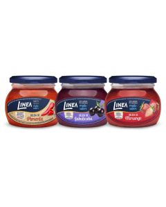 Kit 3 Geleias Linea Sabor Morango, Pimenta Vermelha e Jabuticaba de 230g