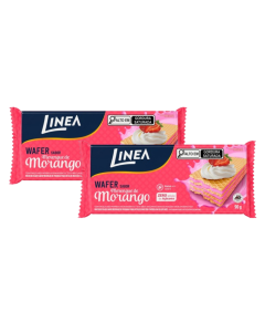 Kit 2 Wafers Linea Sabor Morango de 90g
