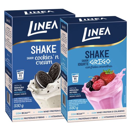 Kit Linha Linea: Shake Cookies e Shake Frutas Vermelhas