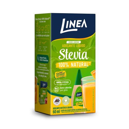 Adoçante Stevia Líquido Linea de 60ml Edição Especial Copa do Mundo 2026