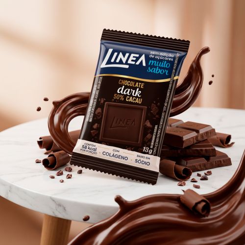 Mini Chocolate Dark Linea - 15 unidades de 13g