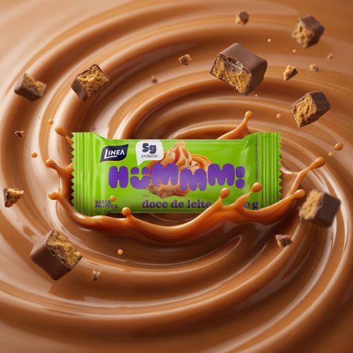 Hummm! Docinho Proteico Sabor Doce de Leite - Caixa com 12 unidades de 20g