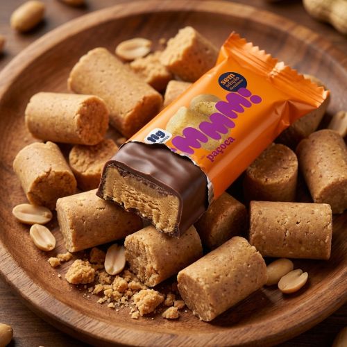 Hummm! Snack Proteico Sabor Paçoca Caixa com 12 unidades de 35g