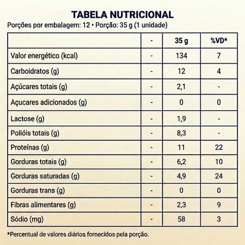 Hummm! Snack Proteico Sabor Cookies’n Cream - Caixa com 12 unidades de 35g