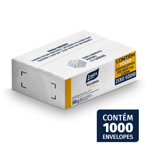 Adoçante Sucralose Institucional em pó Linea 1000 Sachês de 500mg