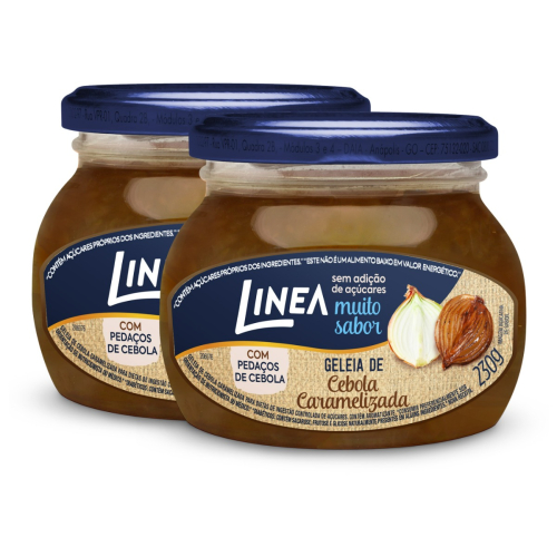 Kit 2 Geleias Linea Sabor Cebola Caramelizada de 230g