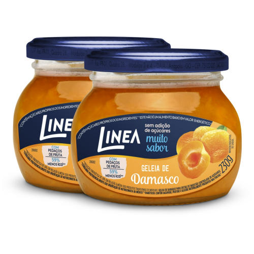 Kit 2 Geleias Linea Sabor Damasco de 230g