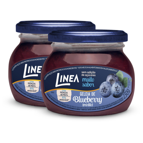 Kit 2 Geleias Linea Sabor Mirtilo de 230g