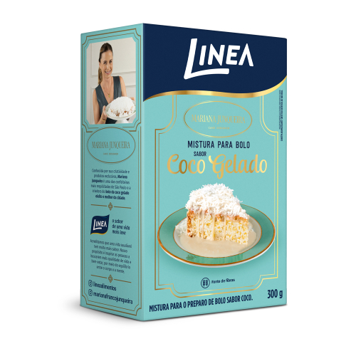 Mistura Para Bolo Linea Sabor Coco Gelado by Mari Junqueira de 300g